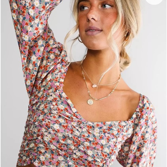 Billabong Multicolor Floral Blouse - Picture 4 of 5